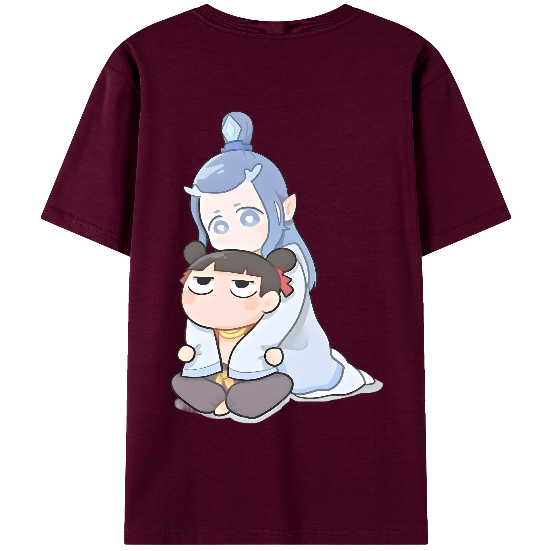 （画像用） Ne Zha 2 ナタ 魔童の大暴れ レディース半袖Tシャツ(バックプリント)
